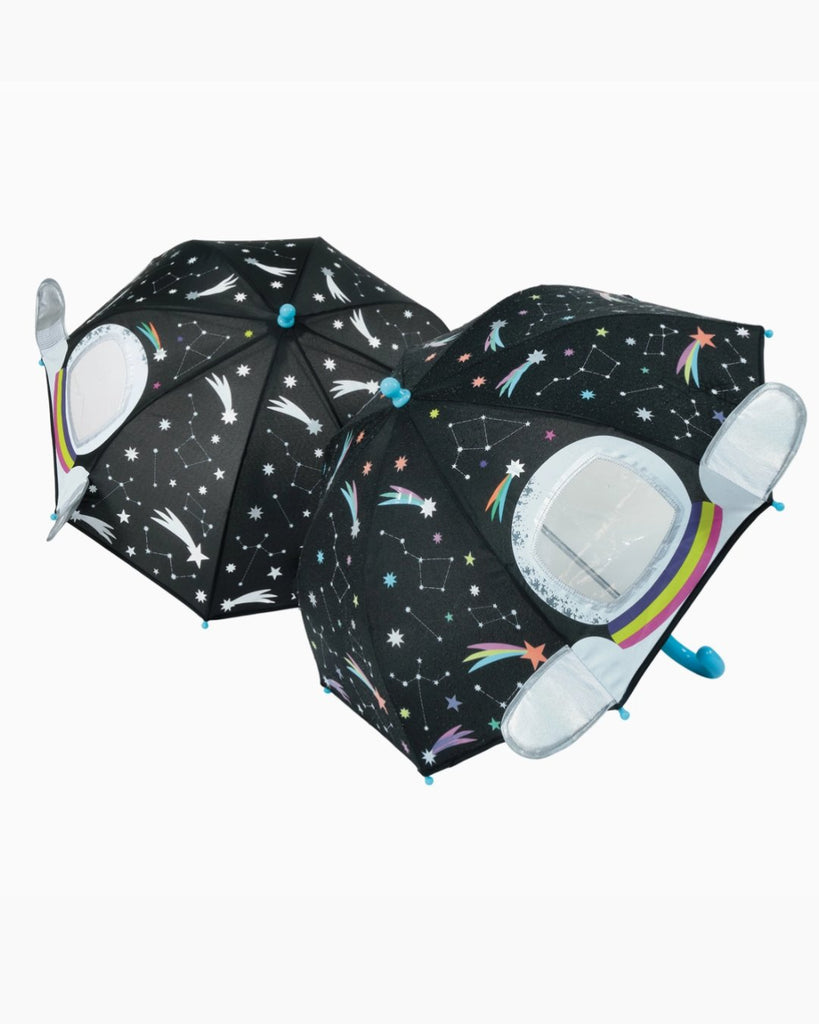 Fargeskiftende paraply - 3D astronaut - Snyggelig