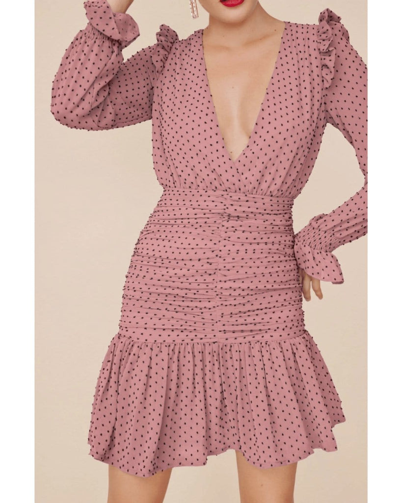Casilda rosa mini kjole - Snyggelig