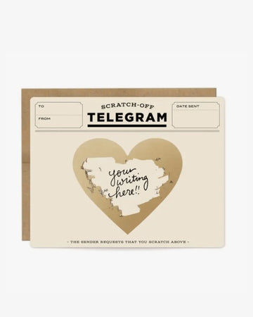 Klassisk Telegram-skrapekort - Snyggelig