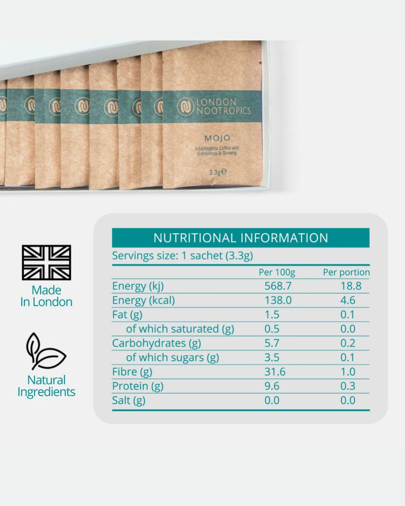 Mojo - Cordyceps soppkaffe fra London Nootropics - Snyggelig