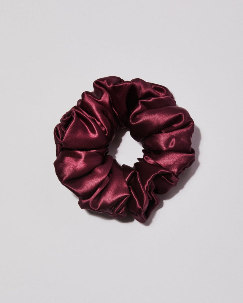 Organisk silke scrunchie - luksuriøs plissert design - Snyggelig