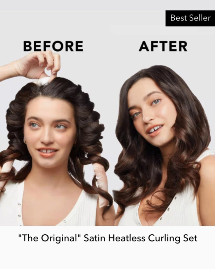 Satin Heatless Curling Set - Sunset Tie Dye - Snyggelig