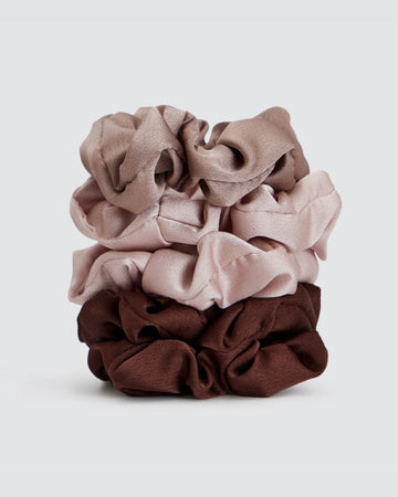 Satin Sleep Scrunchies - sett med 5 - Snyggelig