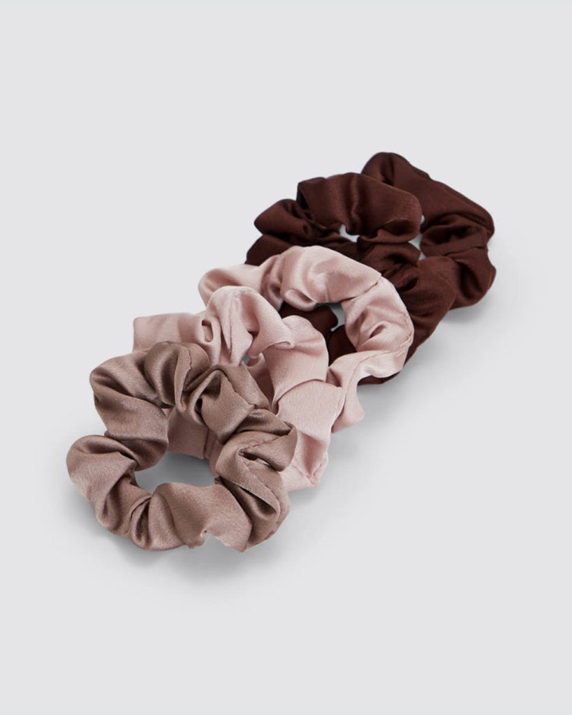 Satin Sleep Scrunchies - sett med 5 - Snyggelig