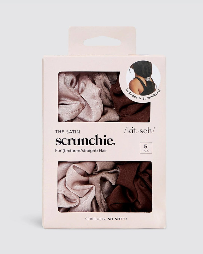 Satin Sleep Scrunchies - sett med 5 - Snyggelig