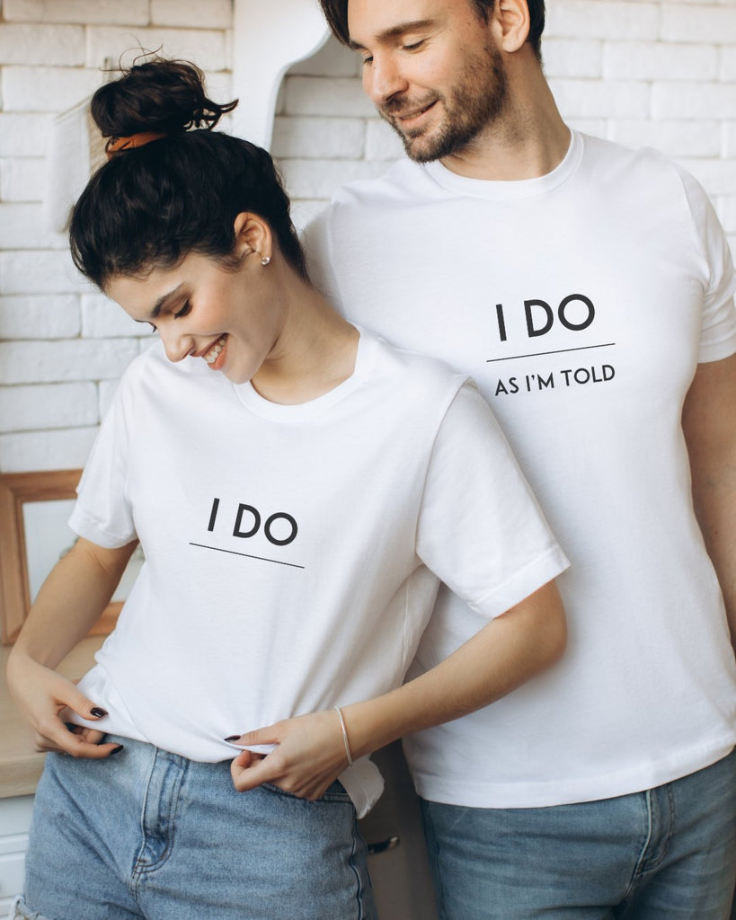 T-skjorter for par 'I do' - Snyggelig