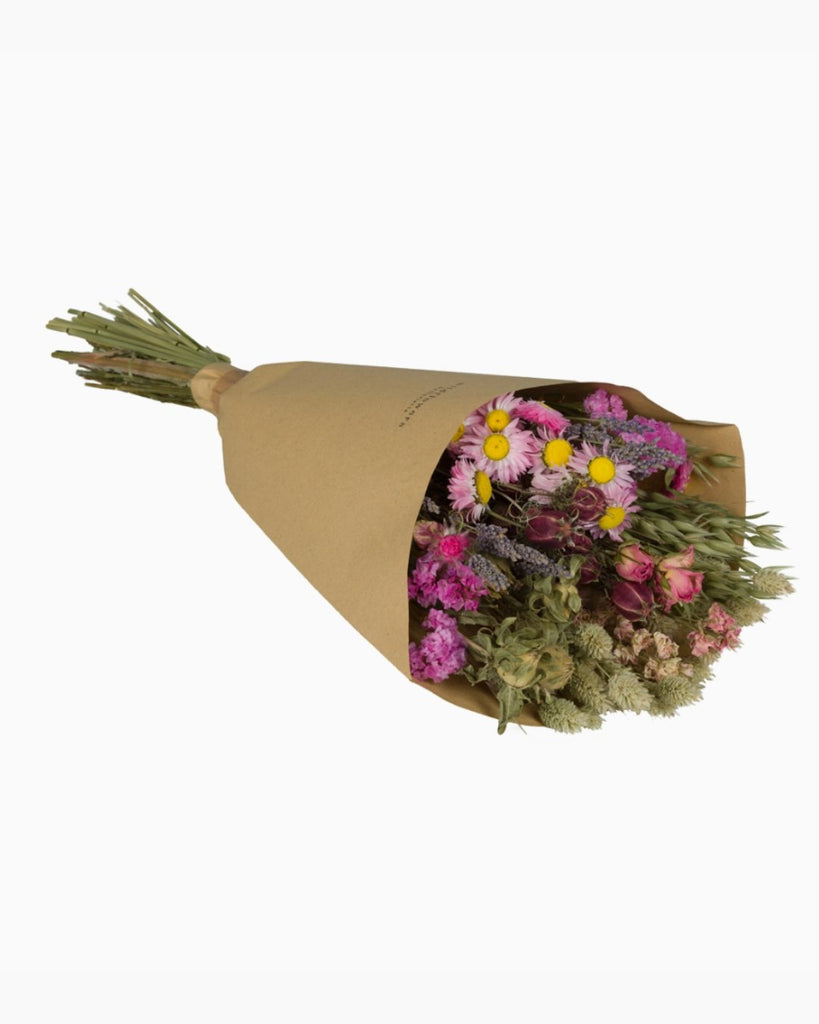 Tørkede blomsterbunt- rosaeng - Snyggelig