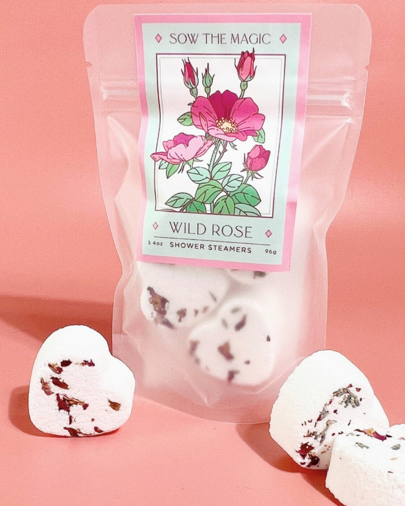 Wild rose hearts - shower steamers - Snyggelig